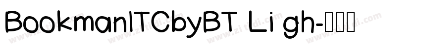 BookmanITCbyBT Li gh字体转换